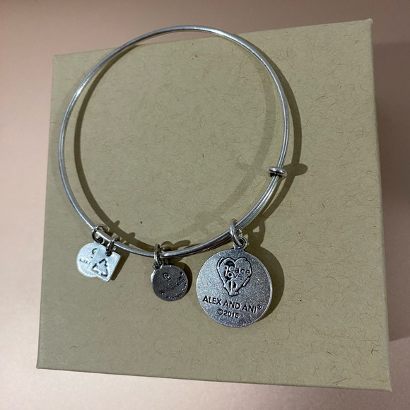 Alex and Ani Create Peace of Mlnd Bangle Bracelet - Picture 2 of 4